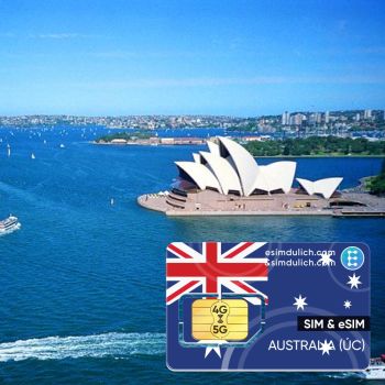 Sim Du Lịch Úc 15 Ngày Tốc Độ Cao 4G (Australia)
